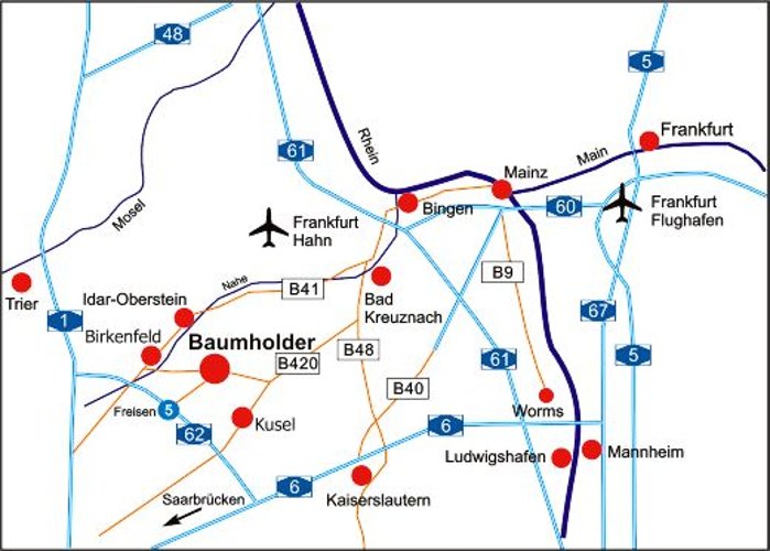 Anfahrtskarte Baumholder