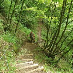 Treppen auf dem Nahesteig