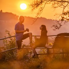 Sonnenaufgang an der Hubertusruh