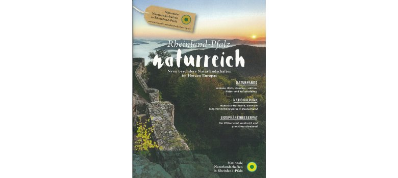 Titelbild der Broschüre: Rheinland-Pfalz naturreich.