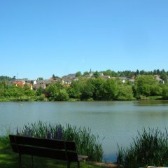 Weiherblick im Sommer