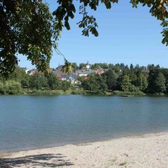 Badestrand am Weiher