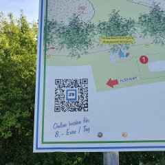 QR-Code für die Stellplatzbuchung