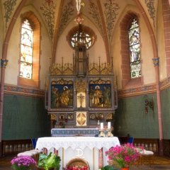 Altar der katholischen Kirche in Rückweiler
