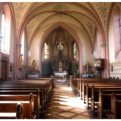 Innenraum der katholischen Kirche in Rückweiler