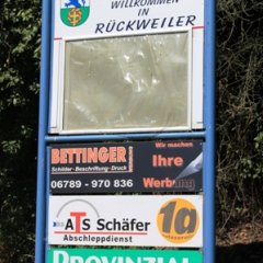 Gewerbetafel in Rückweiler