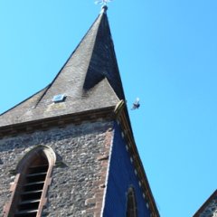 Turm der katholischen Kirche in Rückweiler