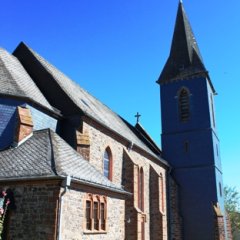 Außenansicht der katholischen Kirche in Rückweiler