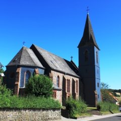 Außenansicht der katholischen Kirche in Rückweiler