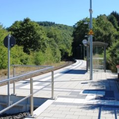 Bahnsteig in Ruschberg