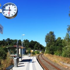 Bahnstation in Ruschberg