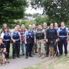 Deutsche Polizei und Militarpolizei sorgen gemeinsam für Sicherheit