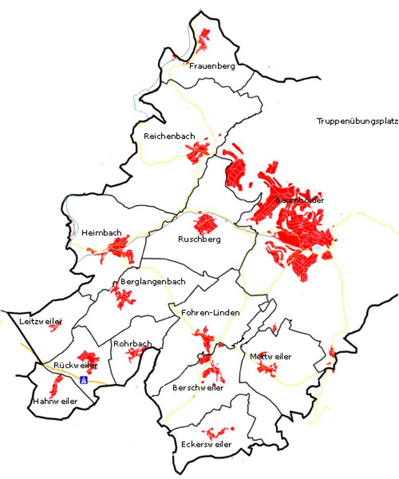 Karte VG mit Gemeinden