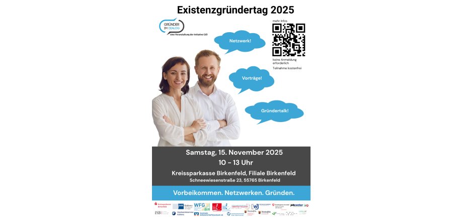 Gründer im Dialog Existenzgründertag am 15.11.2025
