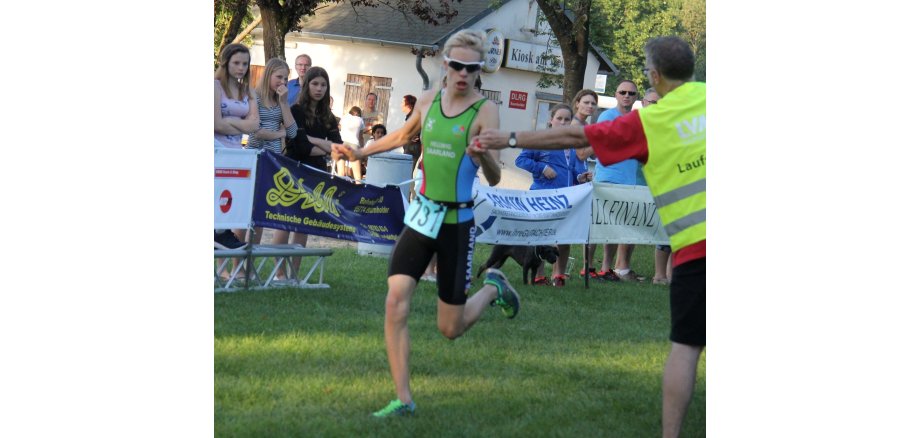Tim Hellwig 2016 beim OIE Jugend-Triathlon in Baumholder
