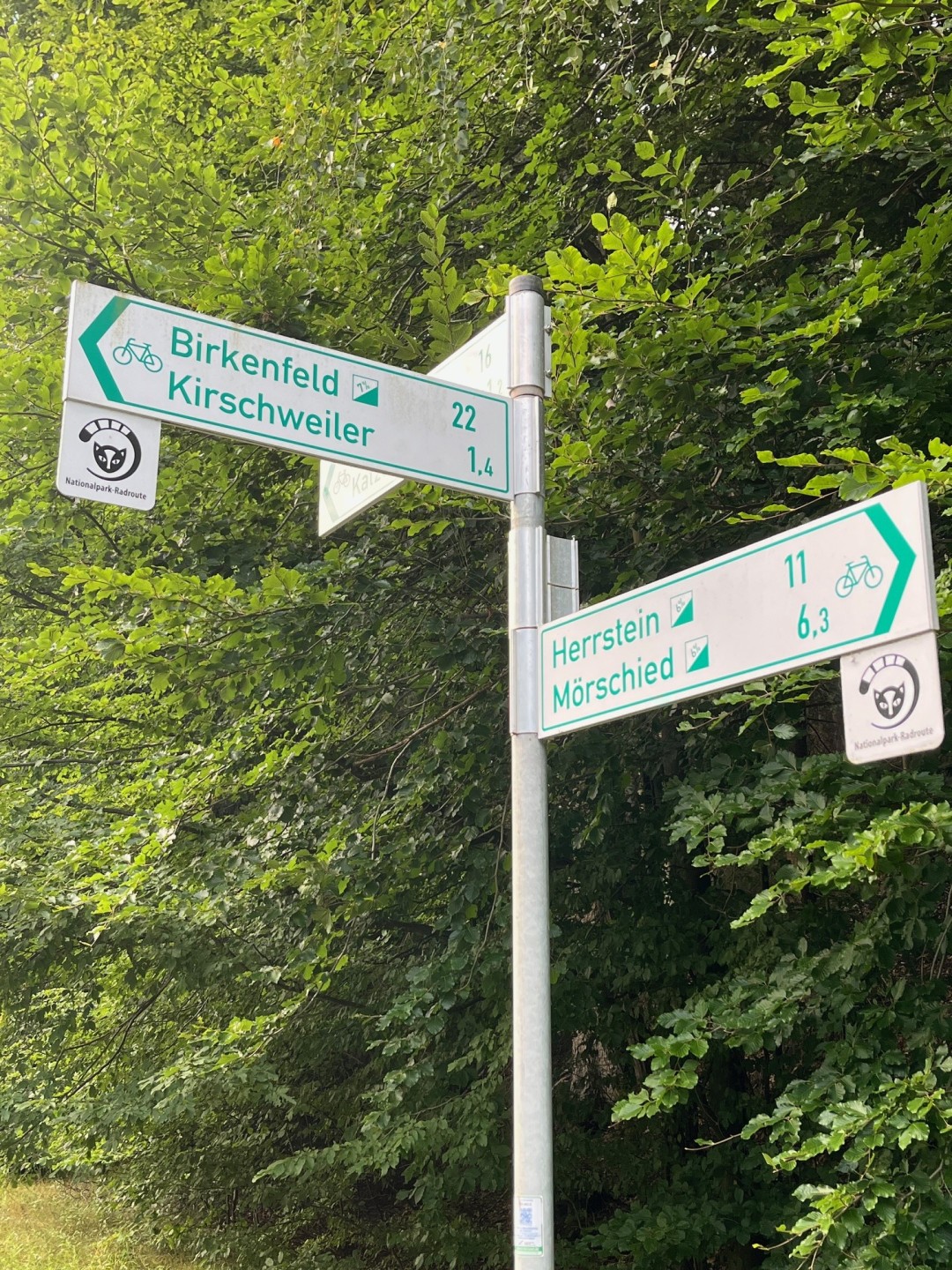 Radwegebeschilderung