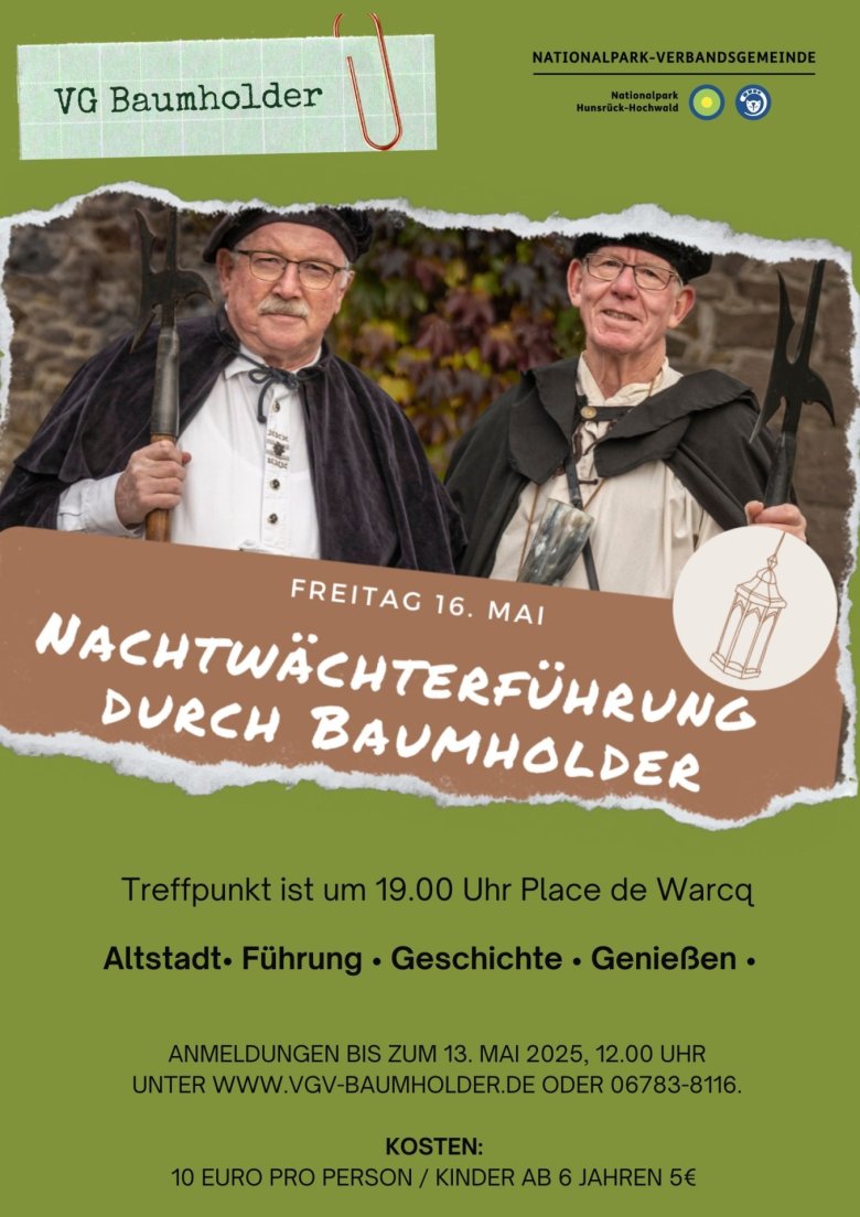 Plakat Nachtwächterführung