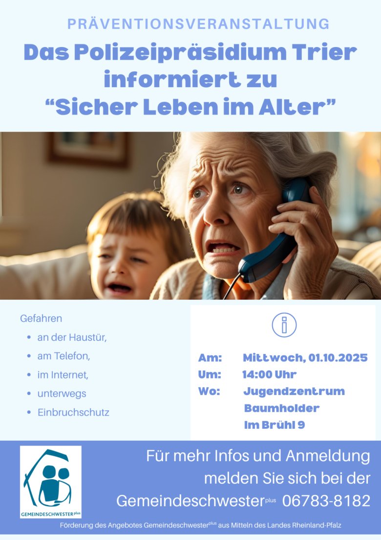 Präventionsveranstaltung - 1 Präventionsveranstaltung - 1