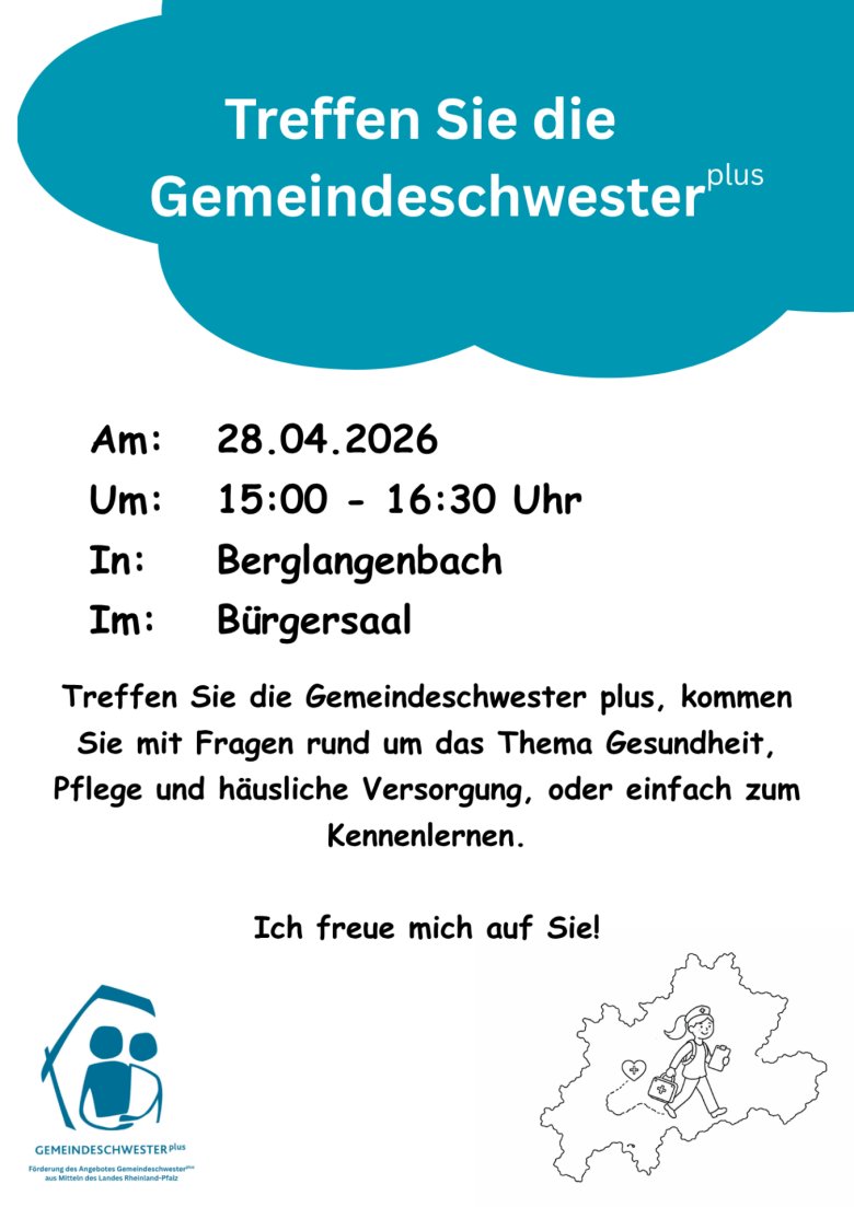 Treffen Sie die Gemeindeschwester Plus in Berglangenbach