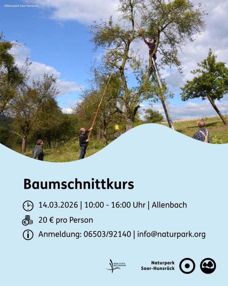 Obstbaumschnittkurs am 14. März 2026 in Allenbach
