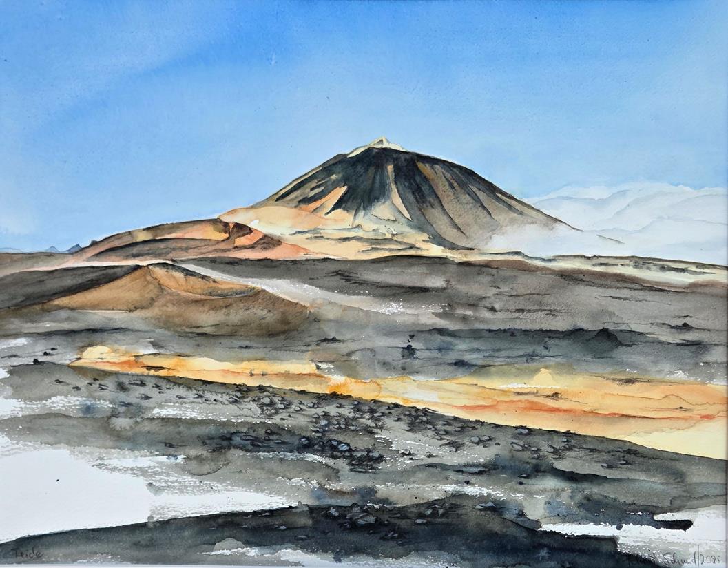 Gemälde von Helmut Schmid: Der Berg Tide
