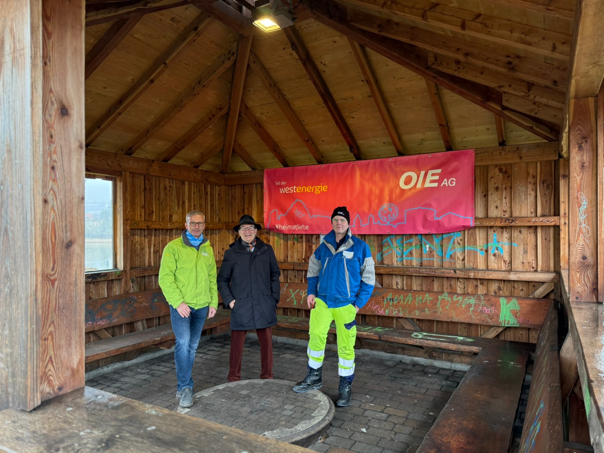 Neues Licht an der Schutzhütte am Pumptrack in Baumholder