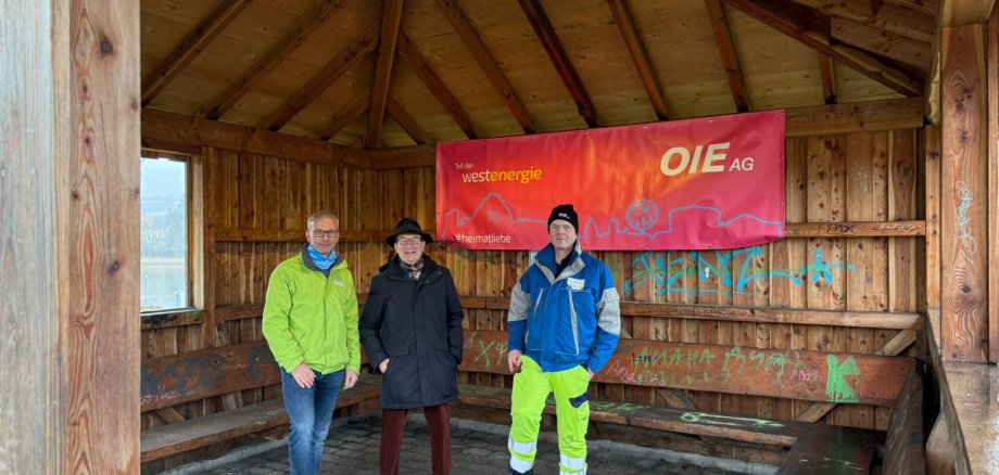 Neues Licht an der Schutzhütte am Pumptrack in Baumholder