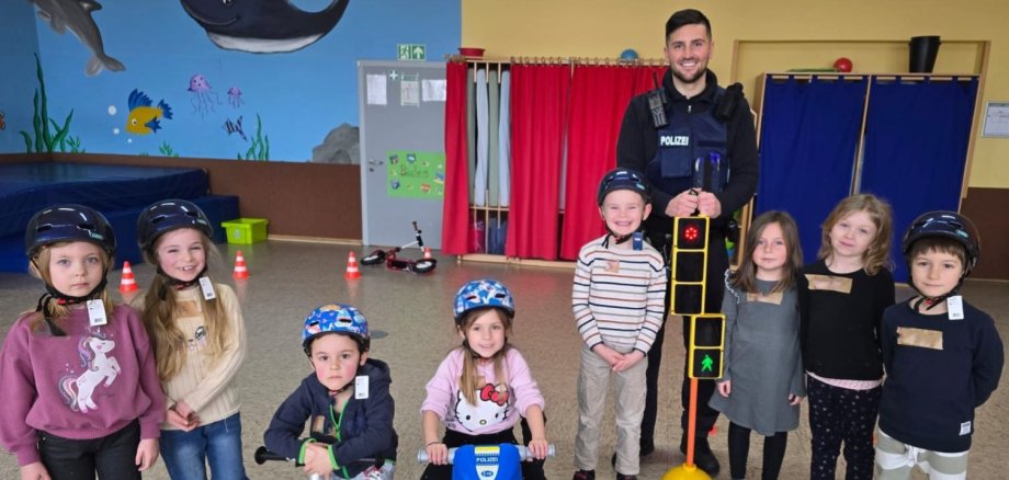 Polizei bei der Kita Rückweiler