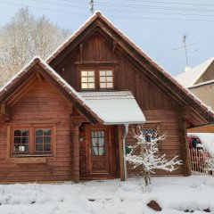 Ferienhaus Blockhaus in Eckersweiler  im Schnee Ferienhaus Blockhaus in Eckersweiler  im Schnee