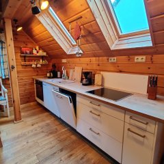 Ferienhaus Blockhaus in Eckersweiler - Küchenzeile Ferienhaus Blockhaus in Eckersweiler - Küchenzeile