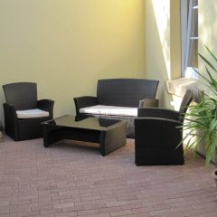 Ferienwohnung Alt Bahnhaus in Ruschberg - Terrasse