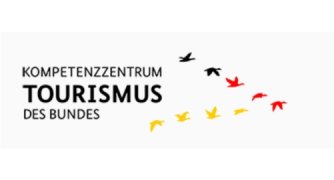 Logo des Kompetenzzentrum Tourismus mit fliegenden Kranichen