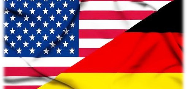 Deutsche und Amerikanische Flagge