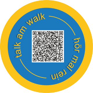 Aufkleber Hörstation auf dem Amtsweg Burglichtenberg